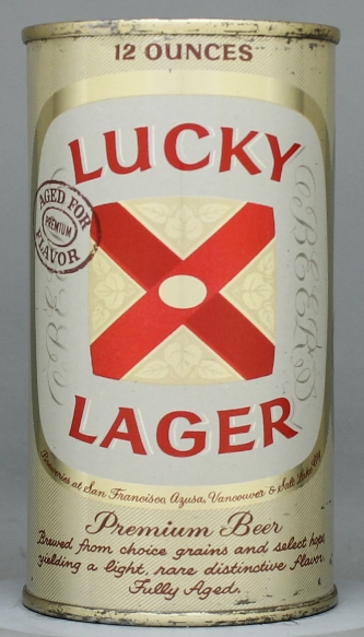 Lucky Lager Aged For Flavor Beer Flat Top Can