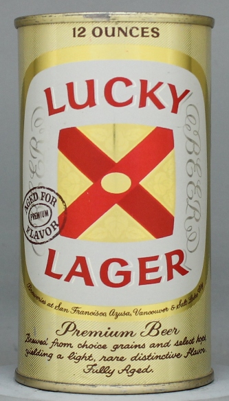 Lucky Lager Aged For Flavor Beer Flat Top Can