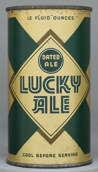 Lucky Lager Dated Ale Flat Top Can