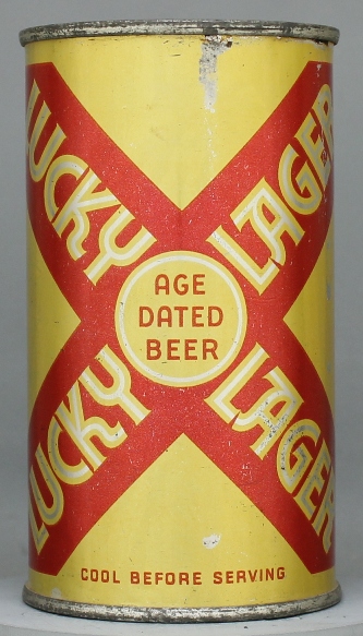 Lucky Lager Aged Dated Beer Flat Top Can