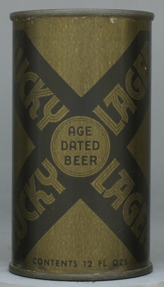 Lucky Lager Aged Dated Beer Flat Top Can