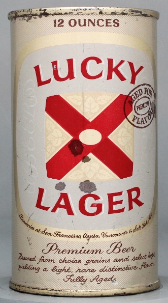 Lucky Lager Aged For Flavor Beer Flat Top Can