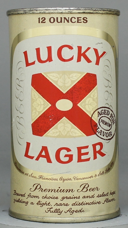 Lucky Lager Aged For Flavor Beer Flat Top Can