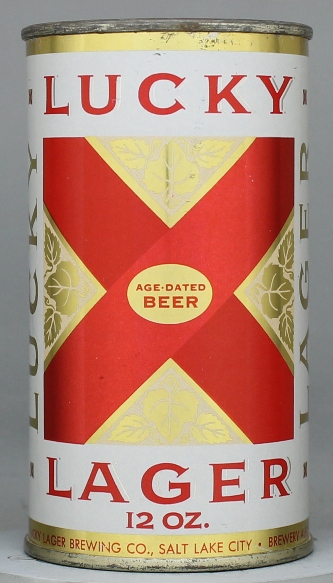 Lucky Lager Age-dated Beer Flat Top Can
