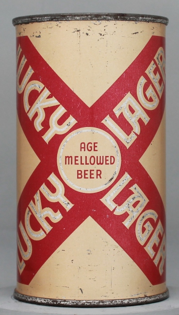 Lucky Lager Age Mellowed Beer Flat Top Can