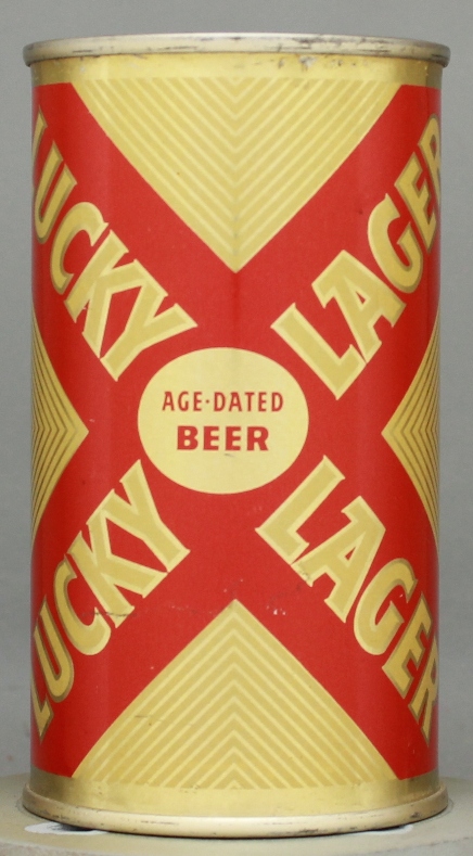 Lucky Lager Age Dated Beer Flat Top Can