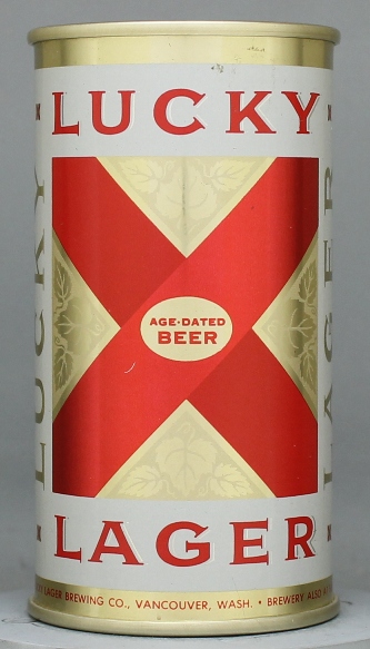 Lucky Lager Age Dated Beer Flat Top Can