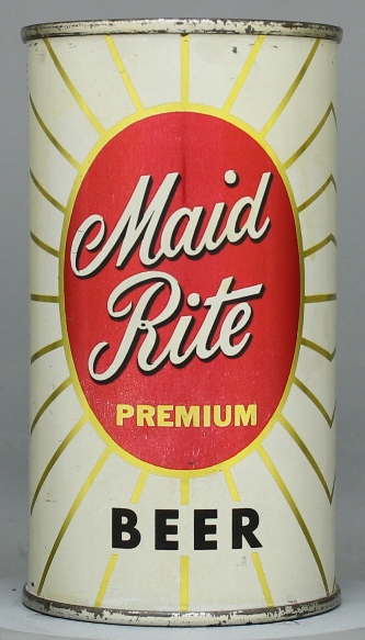 Maid Rite Premium Beer Flat Top Can