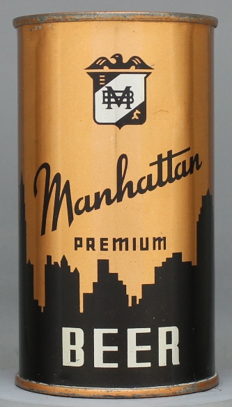 Manhattan Premium Beer Flat Top Can