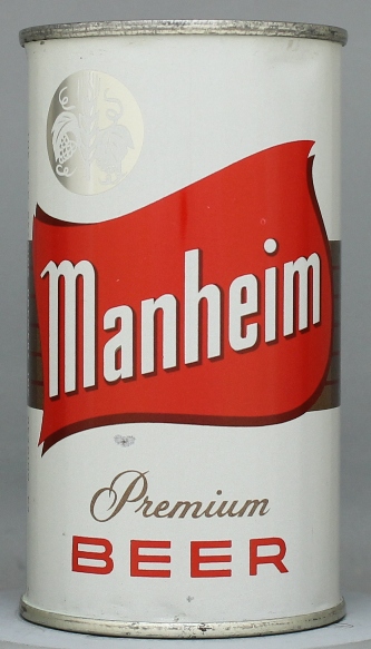 Manheim Premium Beer Flat Top Can
