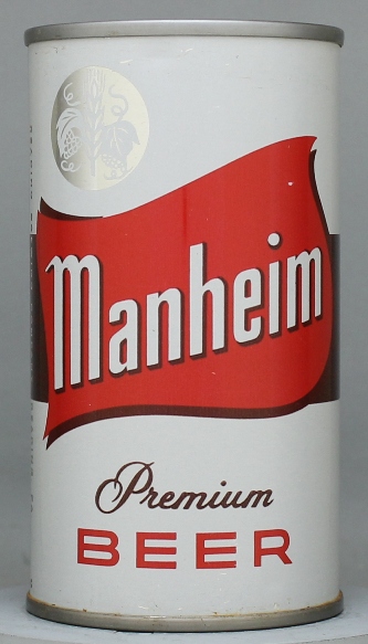 Manheim Premium Beer Flat Top Can
