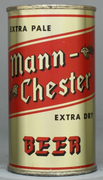 Mann-chester Extra Pale Beer Flat Top Can