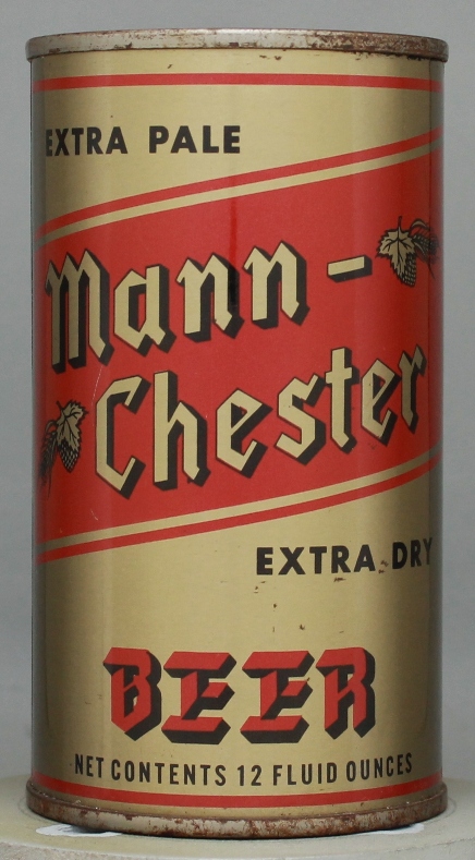 Mann-chester Extra Pale Beer Flat Top Can