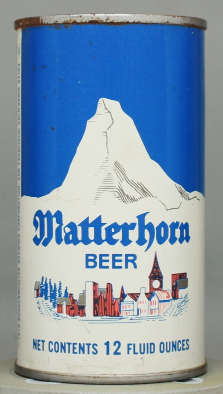 Matterhorn Beer Flat Top Can