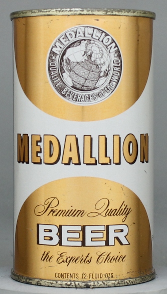 Medallion Premium Quality Beer Flat Top Can