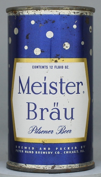 Meister Brau Pilsener Beer Flat Top Can
