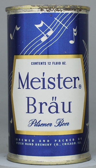 Meister Brau Pilsener Beer Flat Top Can