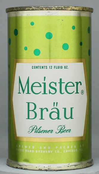 Meister Brau Pilsener Beer Flat Top Can
