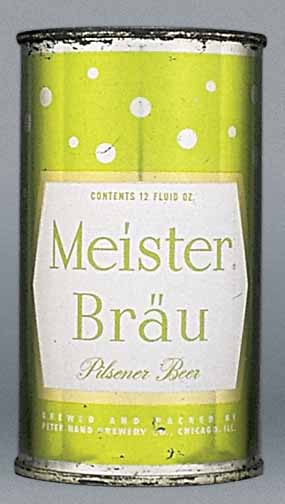 Meister Brau Pilsener Beer Flat Top Can