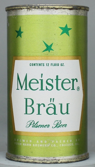 Meister Brau Pilsener Beer Flat Top Can