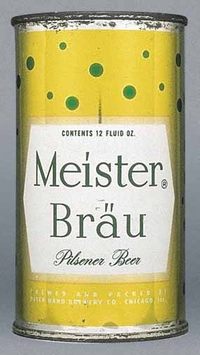 Meister Brau Pilsener Beer Flat Top Can