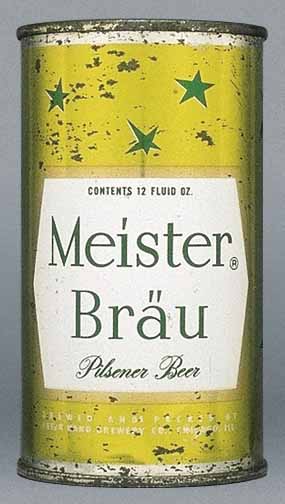 Meister Brau Pilsener Beer Flat Top Can