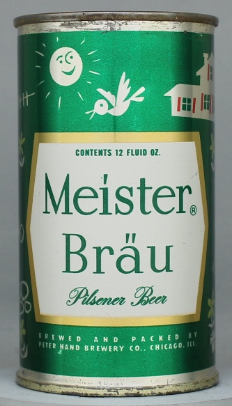 Meister Brau Pilsener Beer Flat Top Can