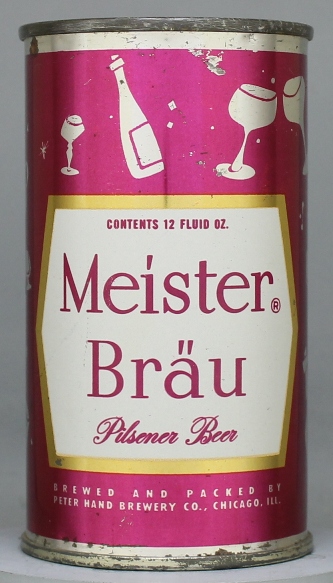 Meister Brau Pilsener Beer Flat Top Can