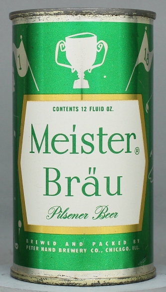 Meister Brau Pilsener Beer Flat Top Can