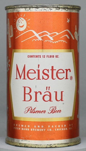 Meister Brau Pilsener Beer Flat Top Can