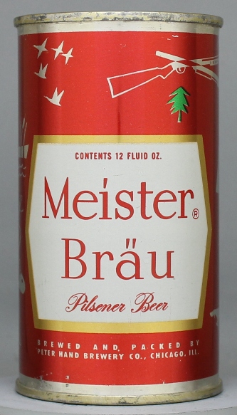 Meister Brau Pilsener Beer Flat Top Can