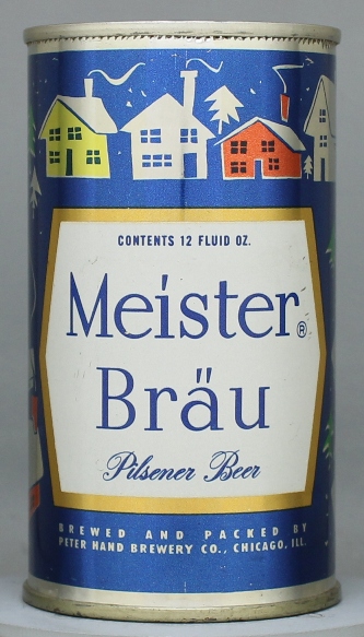 Meister Brau Pilsener Beer Flat Top Can