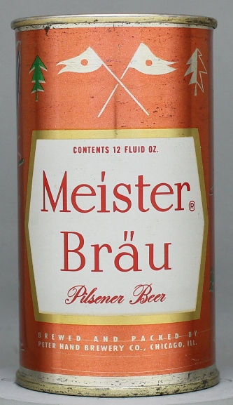 Meister Brau Pilsener Beer Flat Top Can