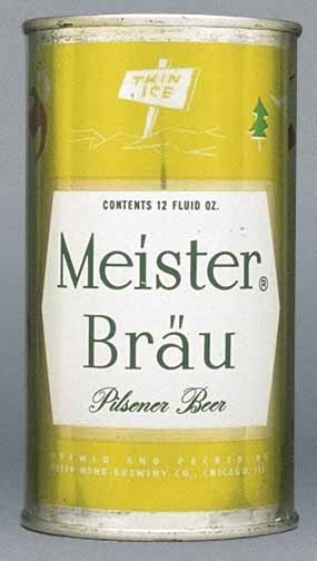 Meister Brau Pilsener Beer Flat Top Can