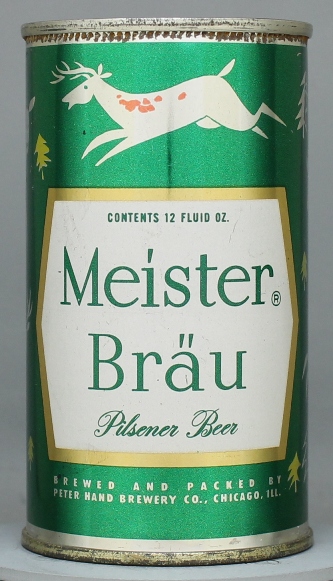 Meister Brau Pilsener Beer Flat Top Can