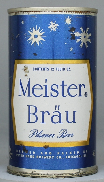 Meister Brau Pilsener Beer Flat Top Can