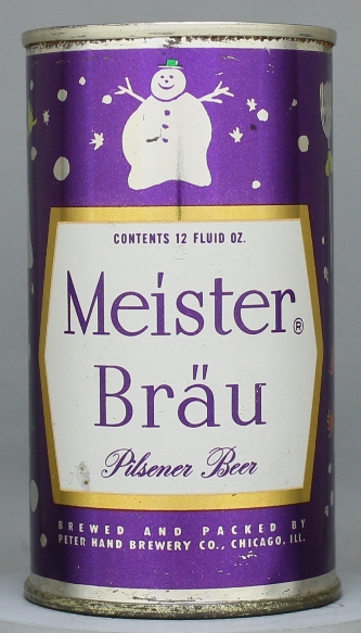 Meister Brau Pilsener Beer Flat Top Can