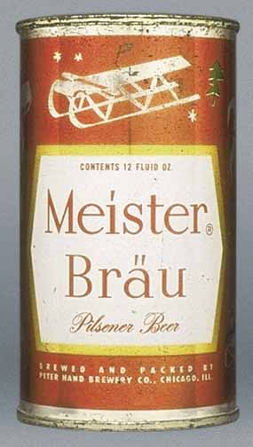 Meister Brau Pilsener Beer Flat Top Can