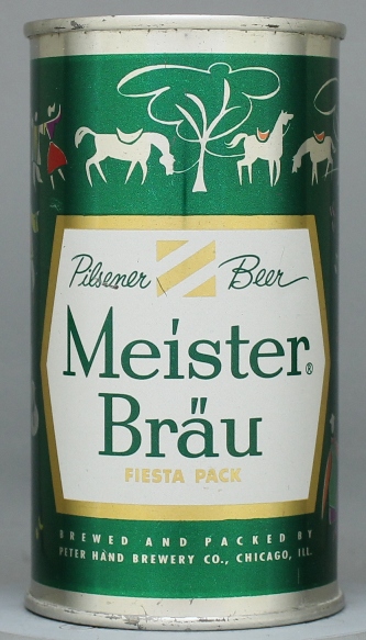 Meister Brau Pilsener Beer Flat Top Can