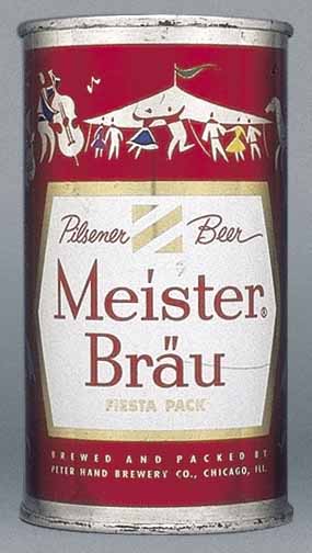 Meister Brau Pilsener Beer Flat Top Can