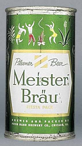Meister Brau Pilsener Beer Flat Top Can