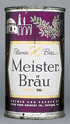 Meister Brau Pilsener Beer Flat Top Can