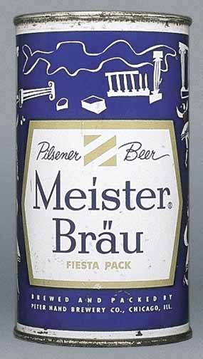 Meister Brau Pilsener Beer Flat Top Can