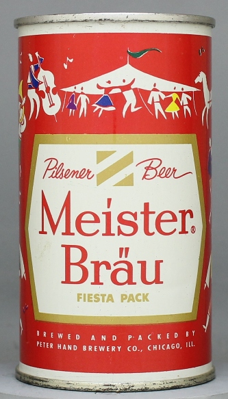 Meister Brau Pilsener Beer Flat Top Can