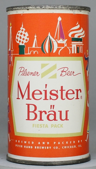 Meister Brau Pilsener Beer Flat Top Can