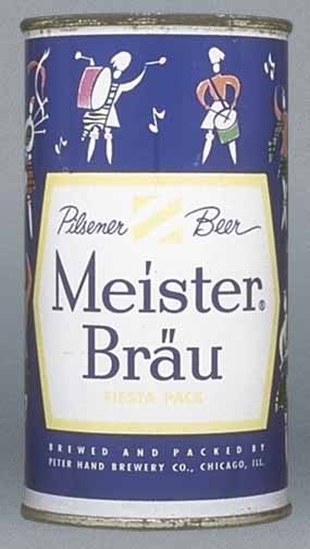 Meister Brau Pilsener Beer Flat Top Can