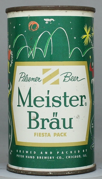 Meister Brau Pilsener Beer Flat Top Can