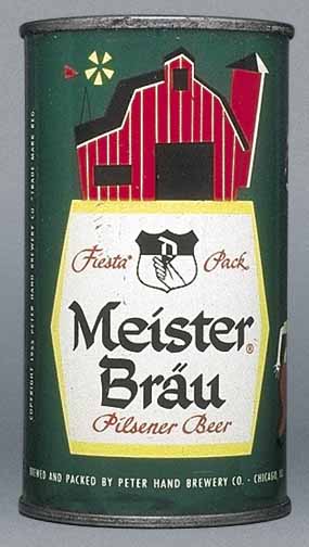 Meister Brau Pilsener Beer Flat Top Can