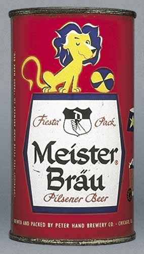 Meister Brau Pilsener Beer Flat Top Can