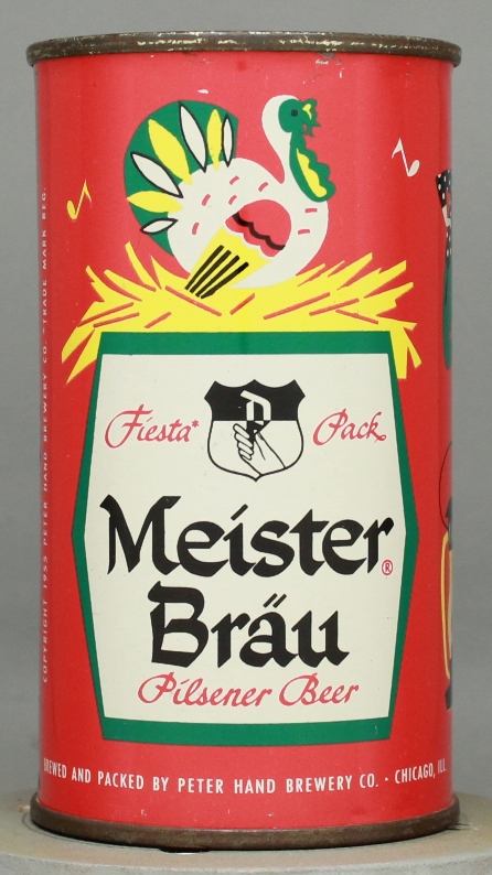 Meister Brau Pilsener Beer Flat Top Can